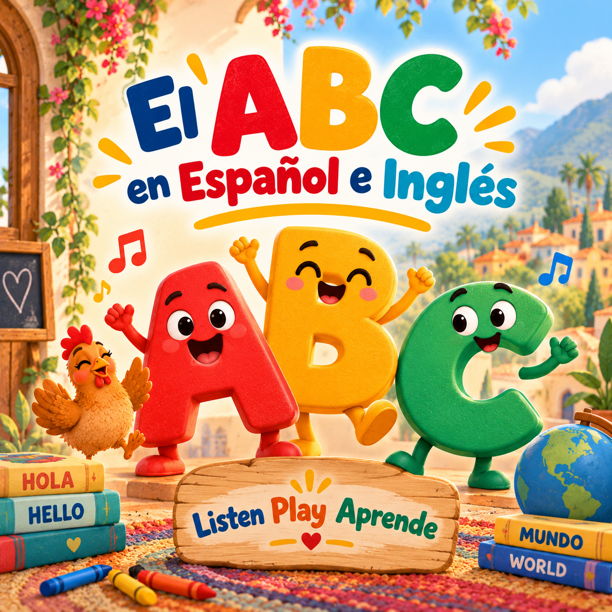 Portada de El ABC en Español e Inglés