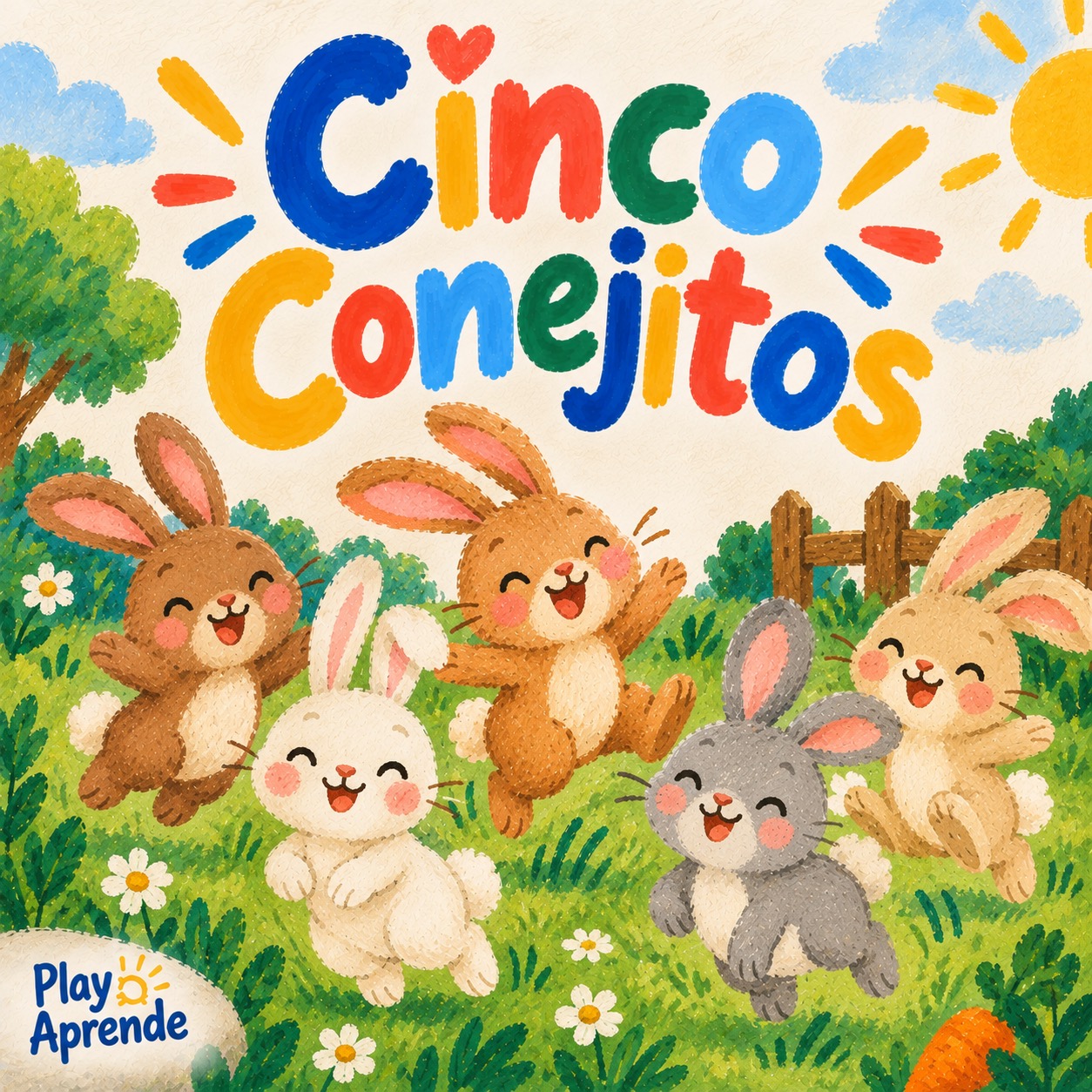 Cover art for Cinco Conejitos