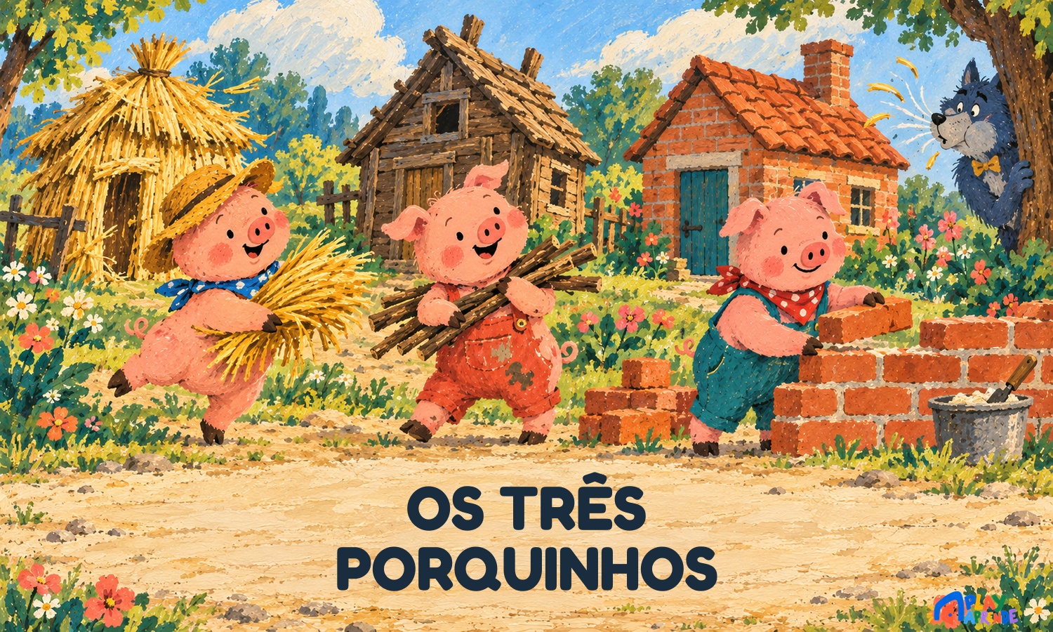 Cover art for Os Três Porquinhos