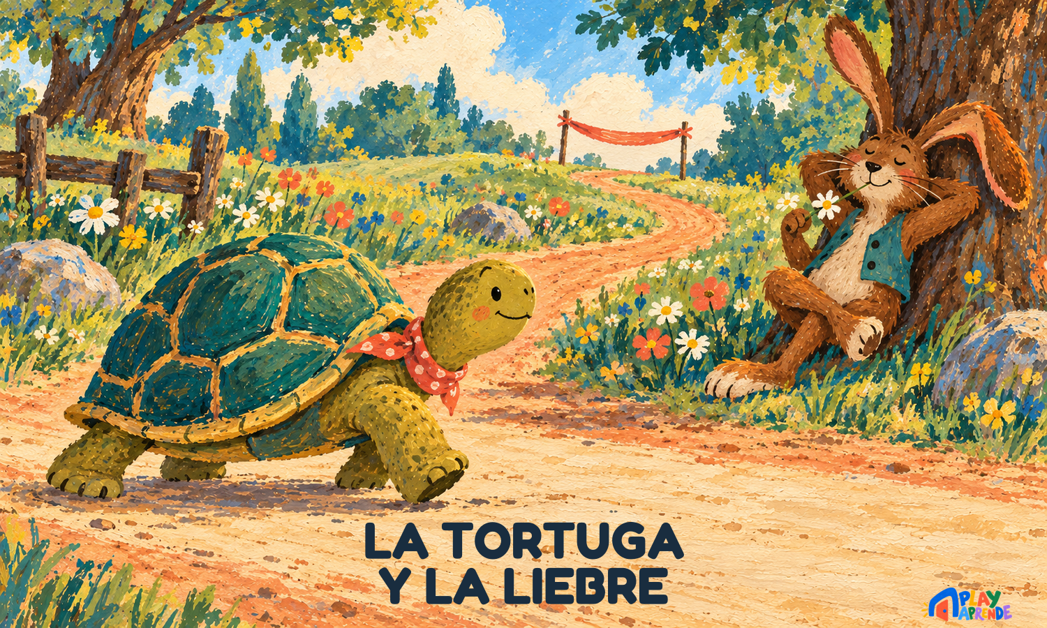 Portada de La tortuga y la liebre